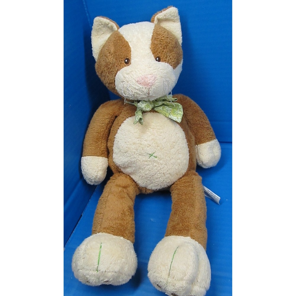 Mary Meyer Plush Sitting Tan Cream Kitty Cat Long Legs 16" Plush Stuffed Animal